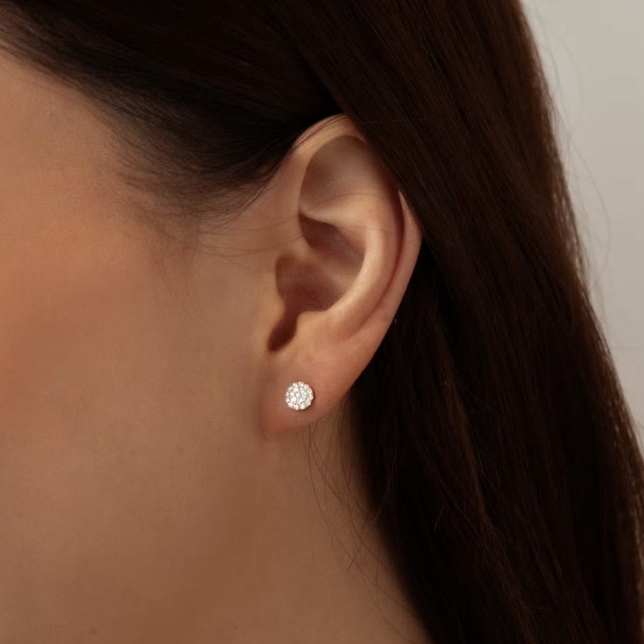 Pave Stud Earrings