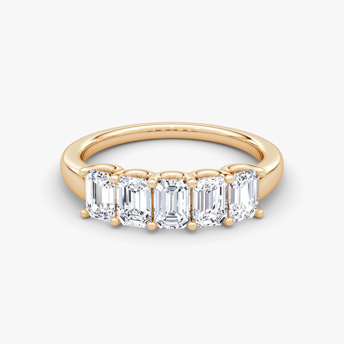 Five Stone Emerald Ring