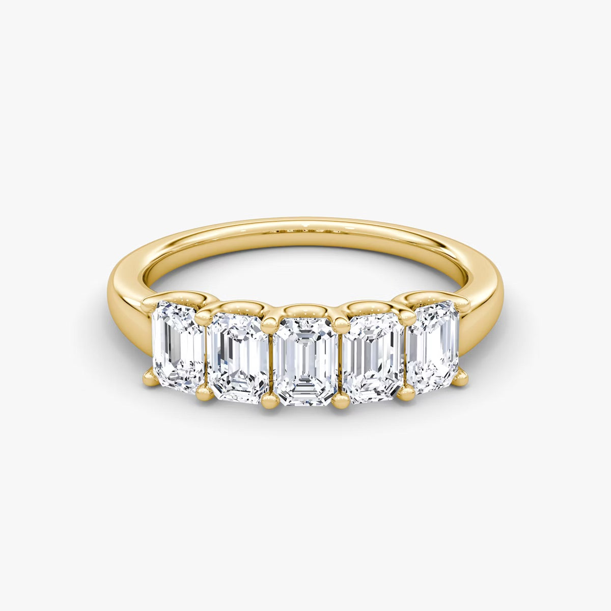 Five Stone Emerald Ring