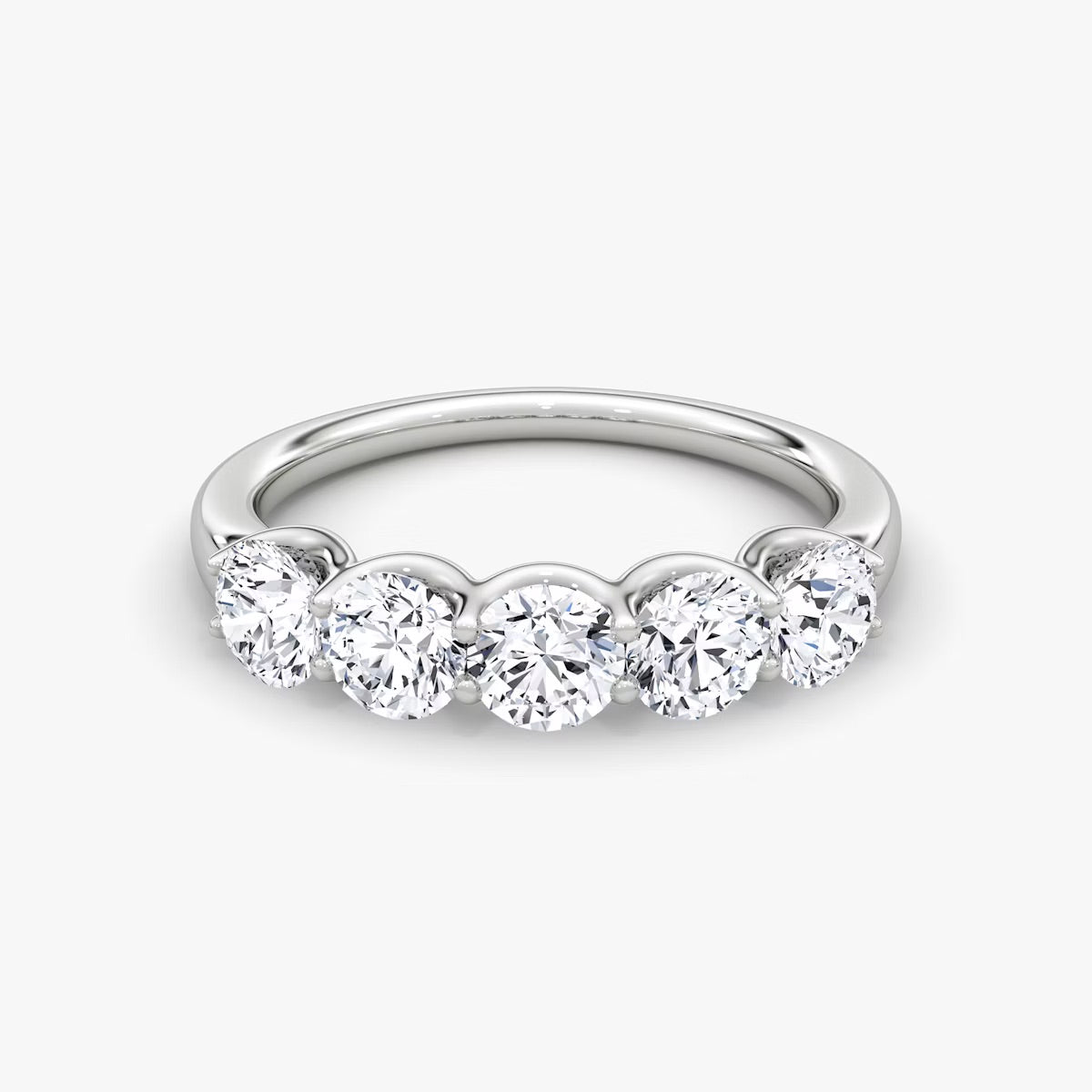 Five Stone Round Ring