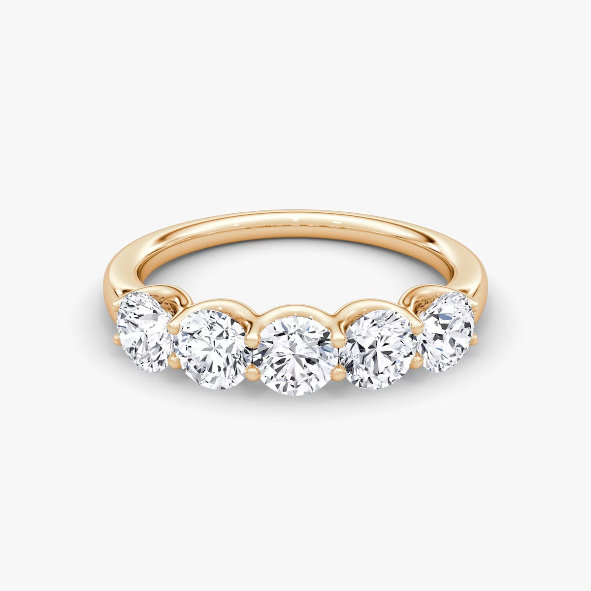 Five Stone Round Ring