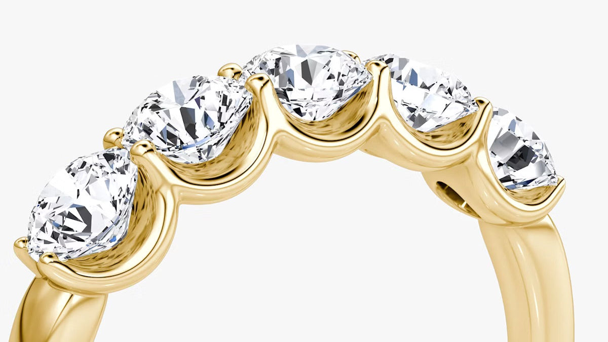 Five Stone Round Ring