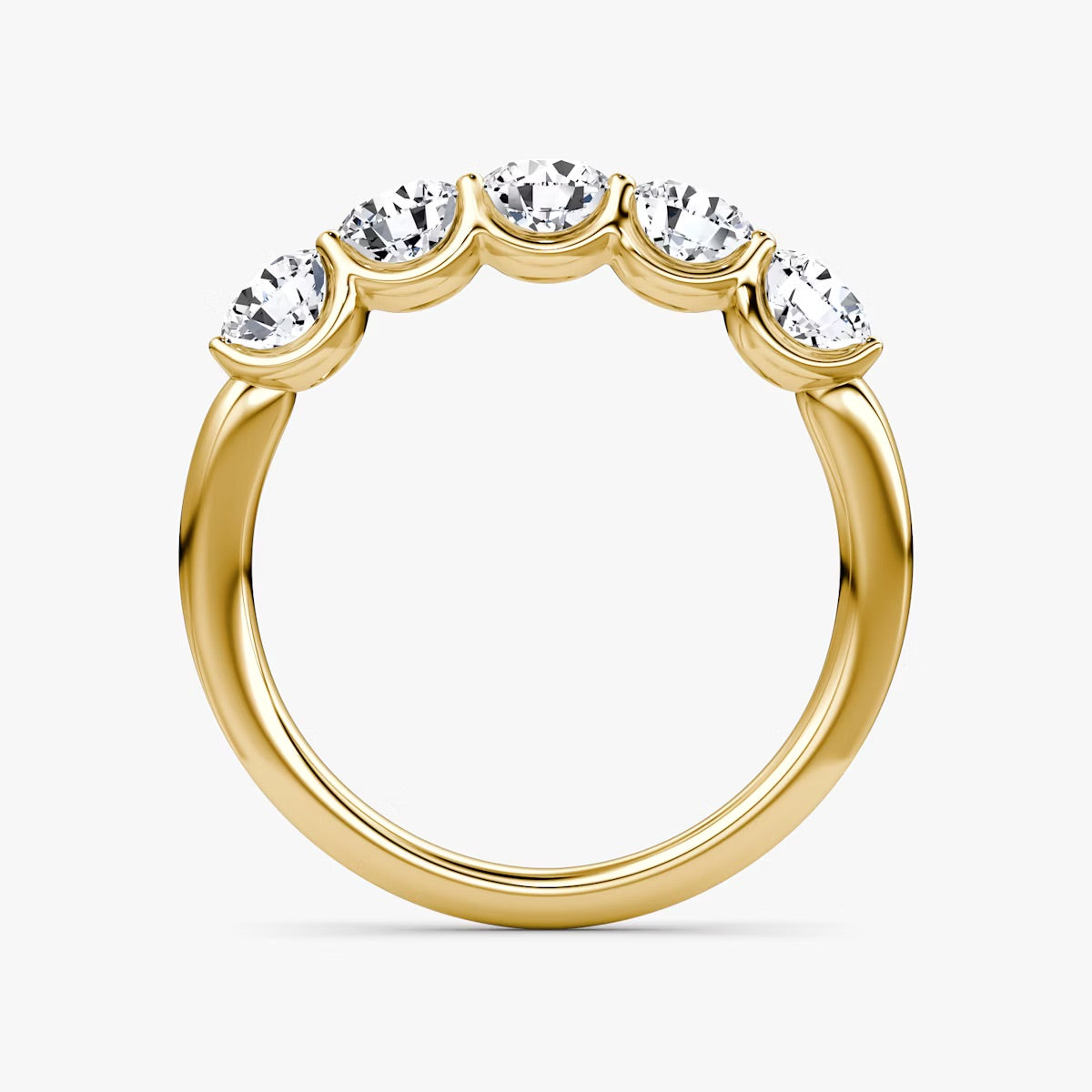 Five Stone Round Ring