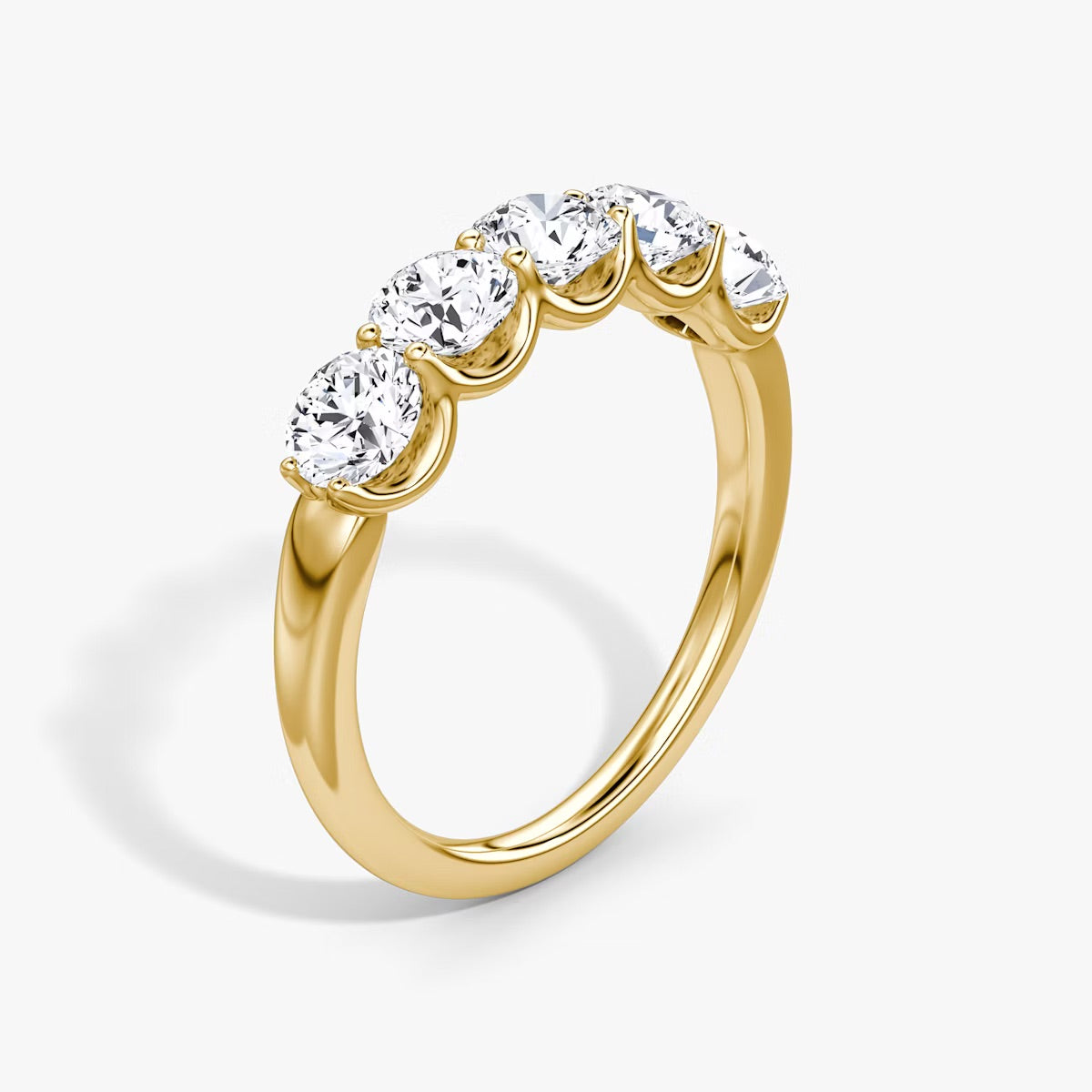 Five Stone Round Ring