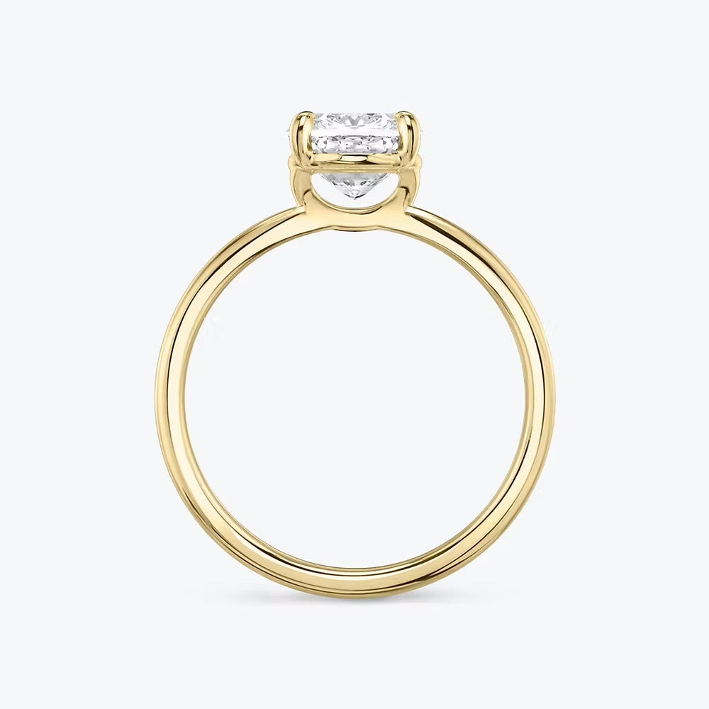 Cushion Solitaire Ring