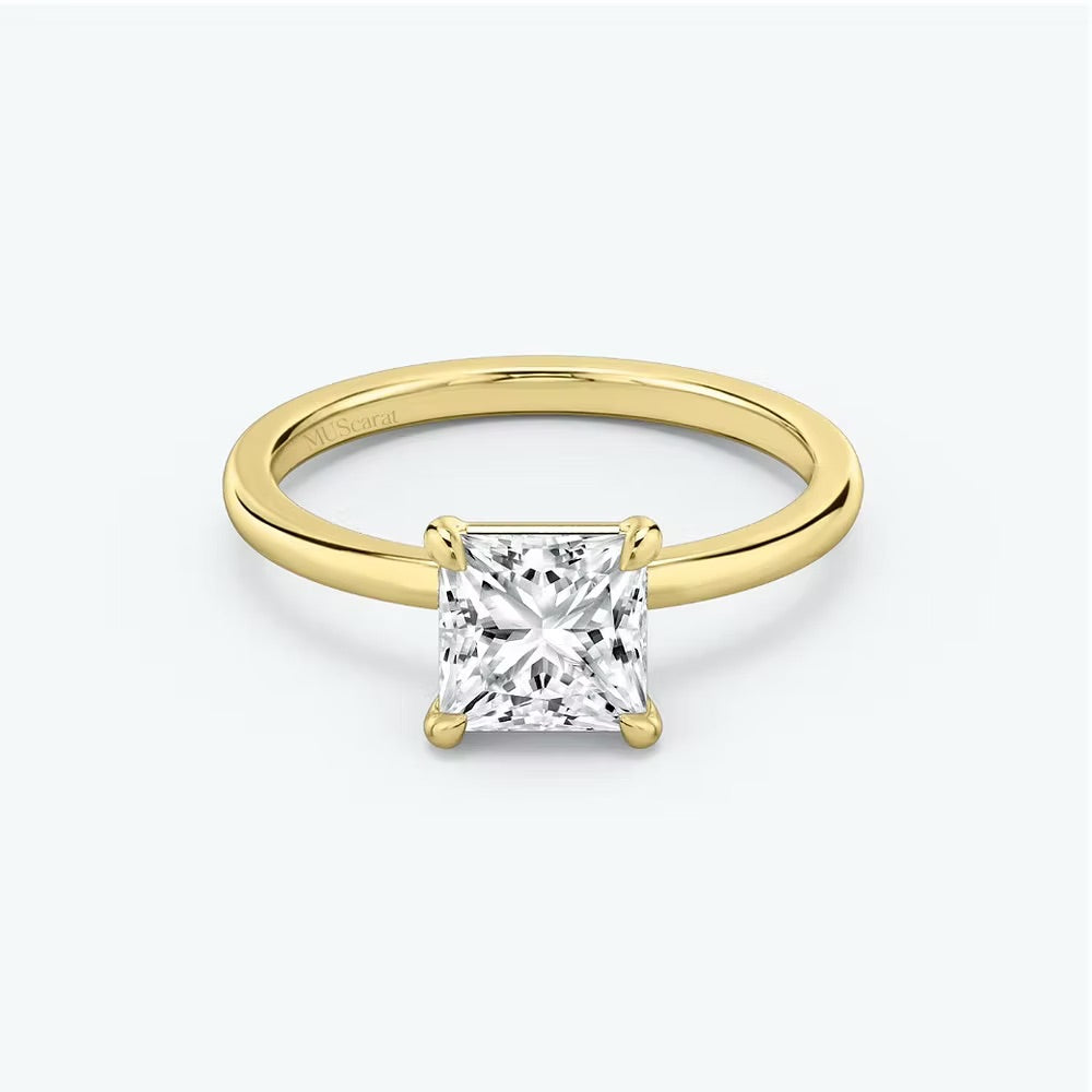 Princess Solitaire Ring