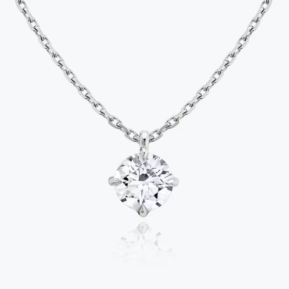 Round Solitaire Pendent