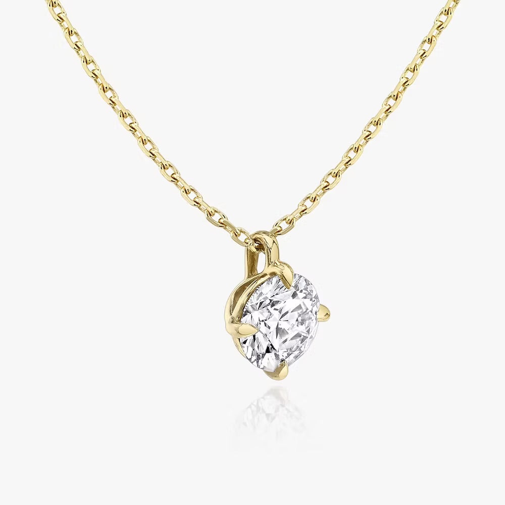 Round Solitaire Pendent