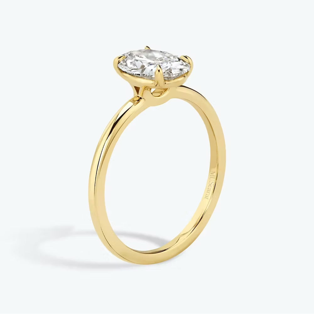Oval Solitaire Ring