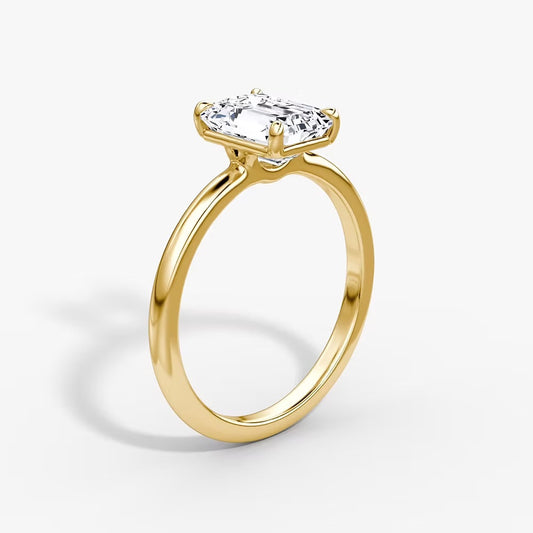 Emerald Solitaire Ring