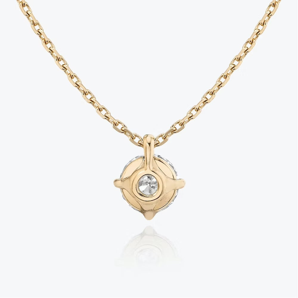 Round Solitaire Pendent