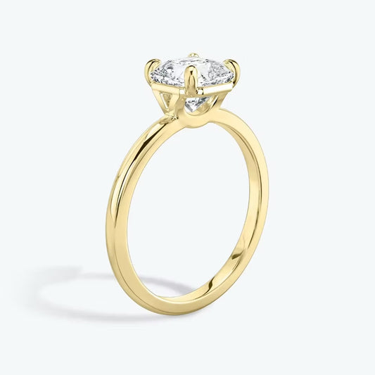 Asscher Solitaire Ring