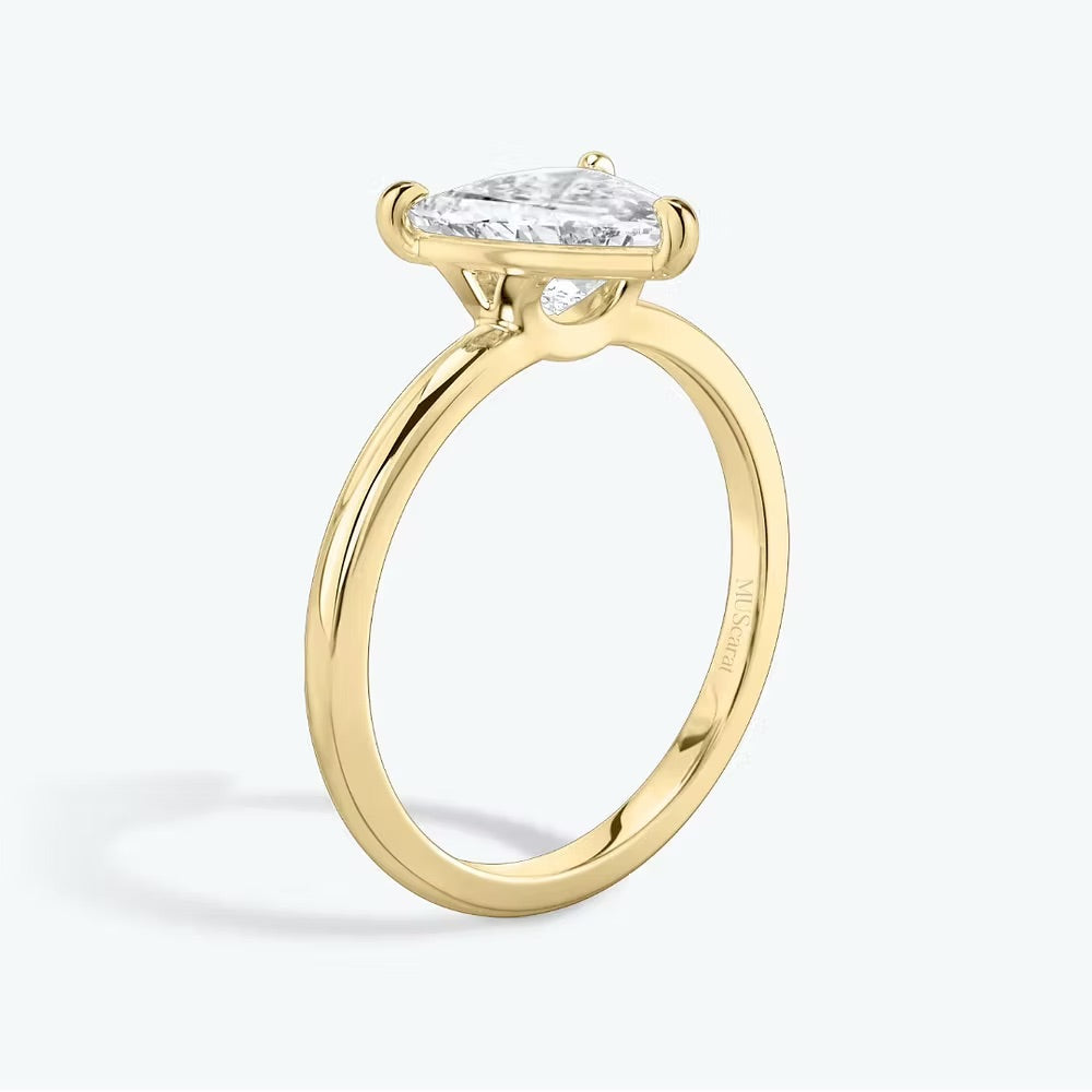 Trillion Solitaire Ring