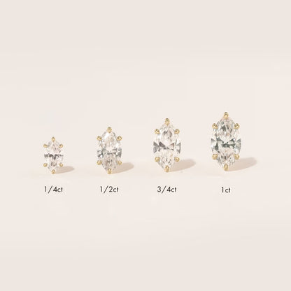 Marquise Solitaire Stud