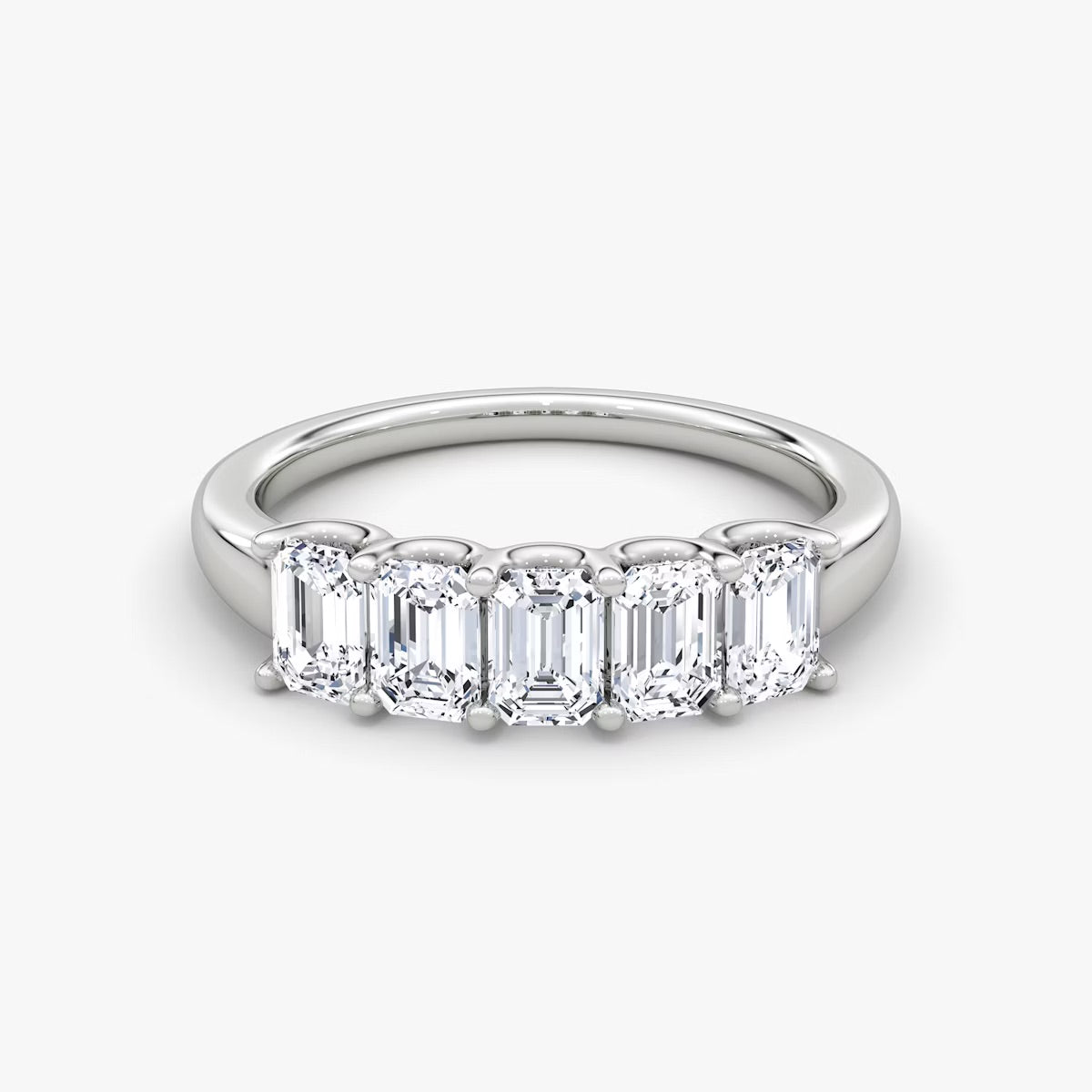 Five Stone Emerald Ring