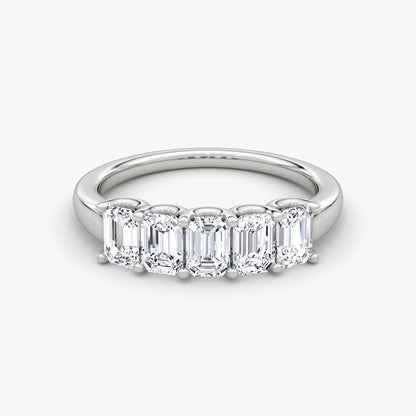 Five Stone Emerald Ring