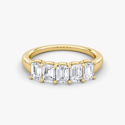 Five Stone Emerald Ring