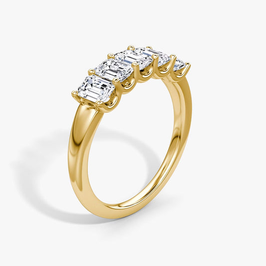 Five Stone Emerald Ring