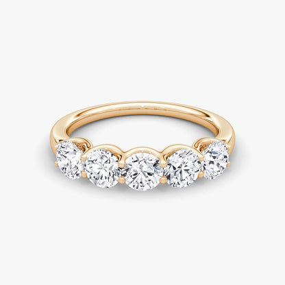 Five Stone Round Ring