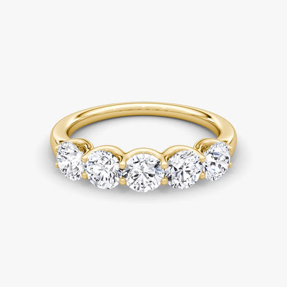 Five Stone Round Ring