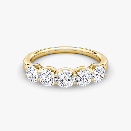 Five Stone Round Ring