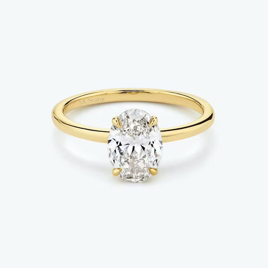 Oval Solitaire Ring