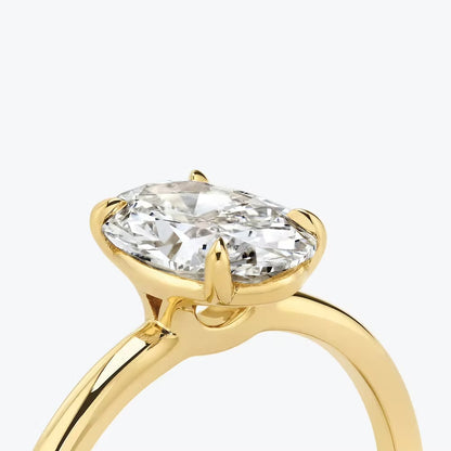 Oval Solitaire Ring