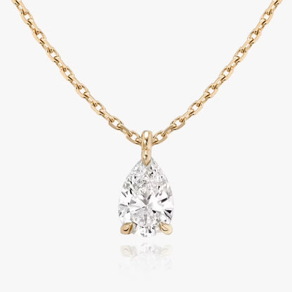 Pear Solitaire Pendent