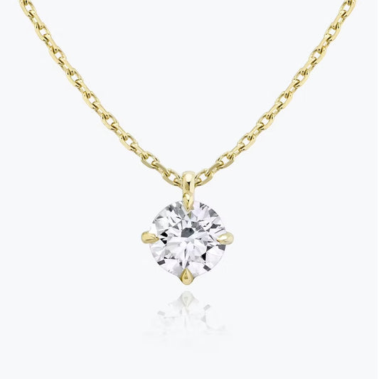 Round Solitaire Pendent