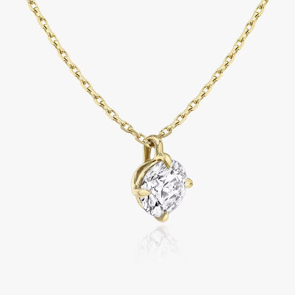 Round Solitaire Pendent