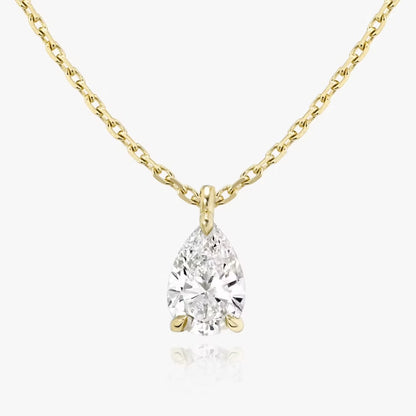 Pear Solitaire Pendent