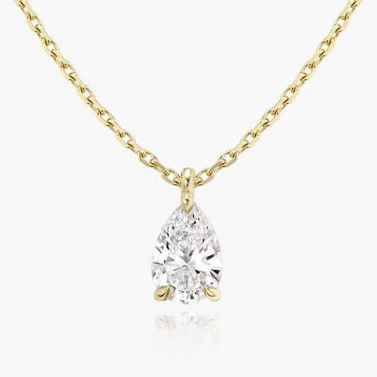 Pear Solitaire Pendent