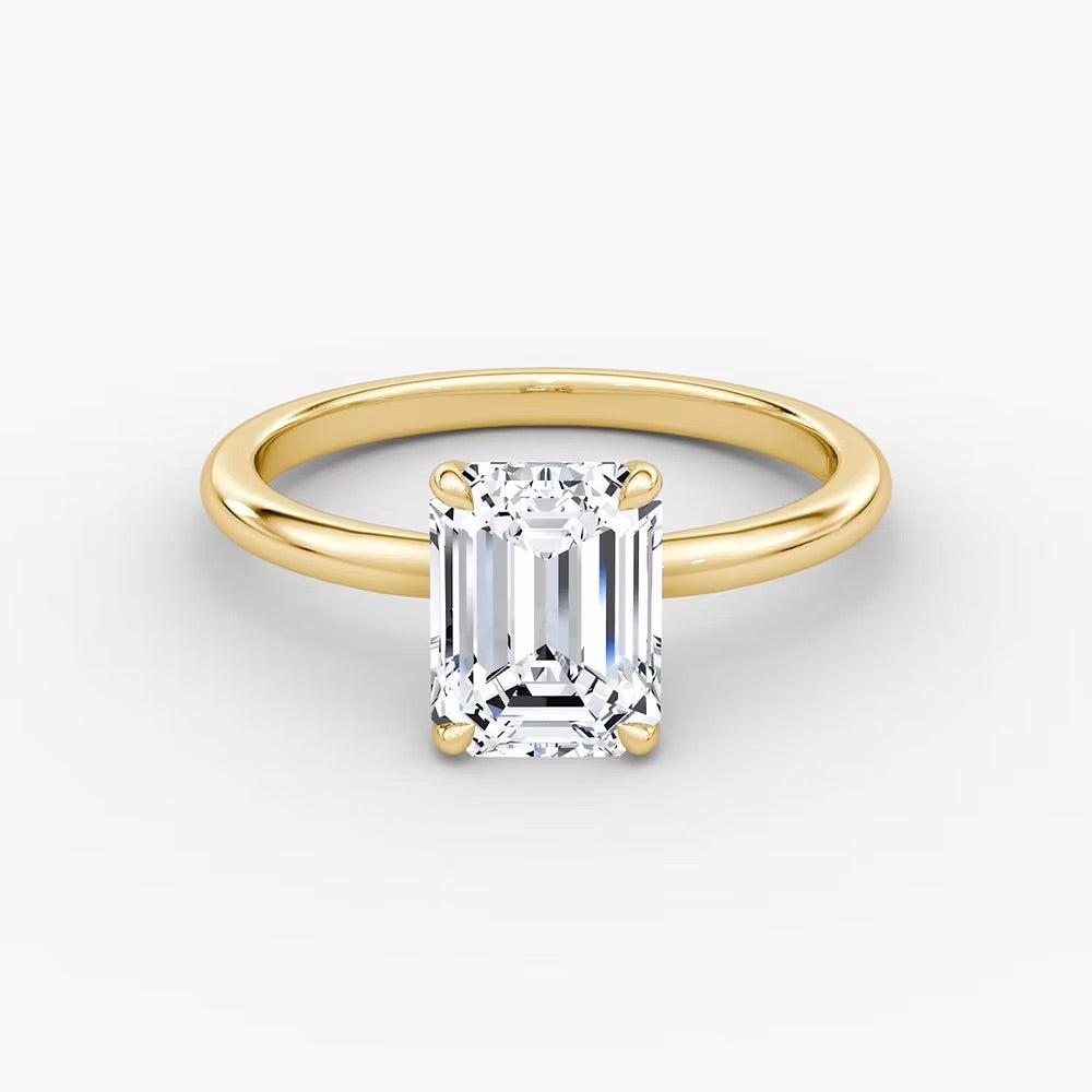 Emerald Solitaire Ring