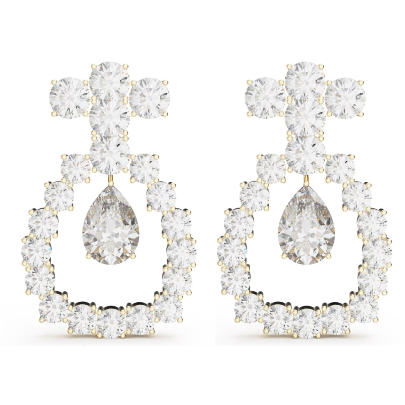 Celeste Halo Pear Drops